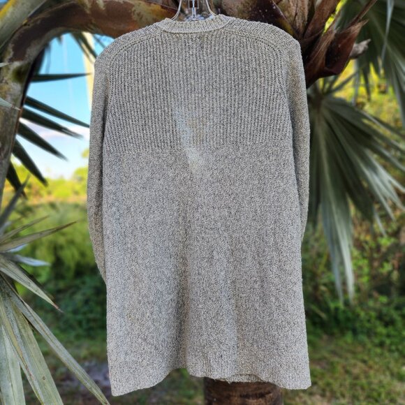 Abercrombie & Fitch M- GRAY KNIT SWEATER CARDIGAN - Picture 5 of 5